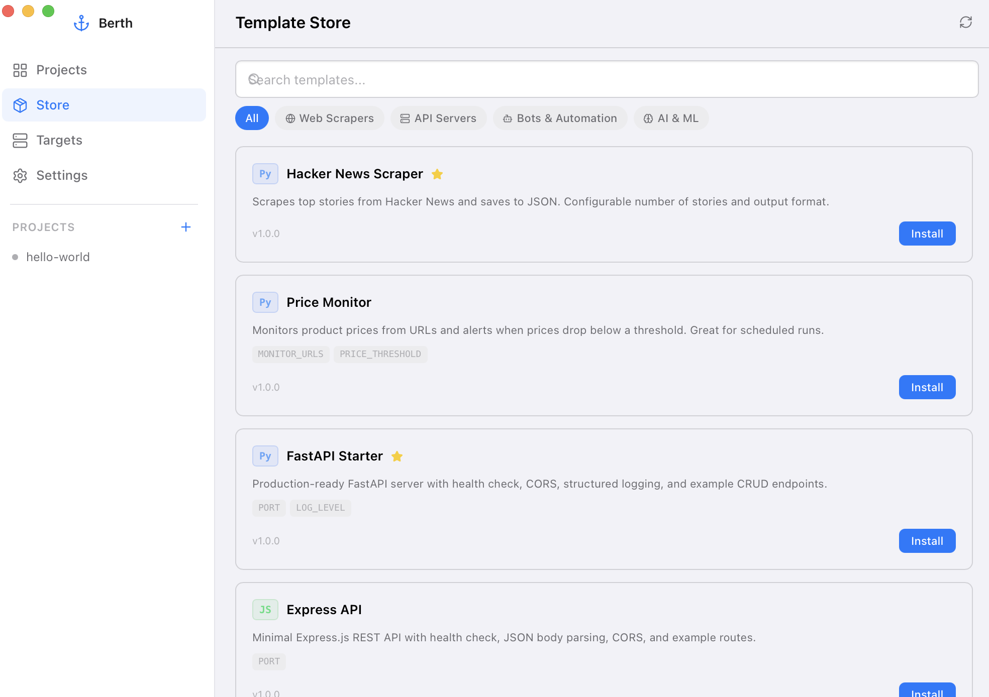 Berth - Screenshot 3 showing product features and functionality