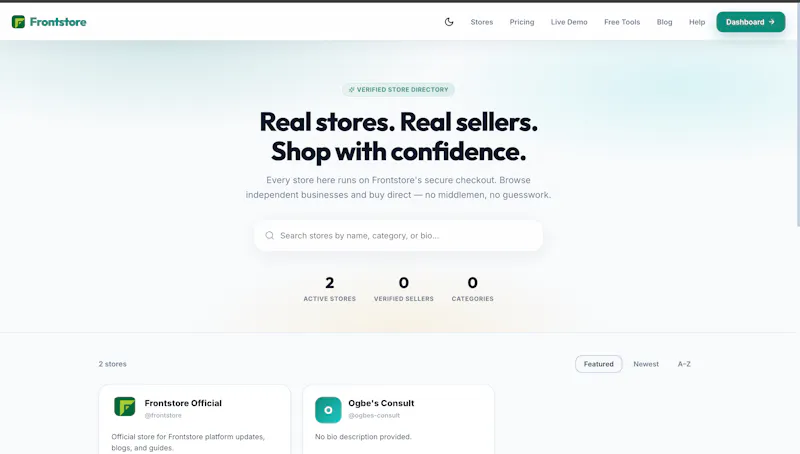 Frontstore screenshot 3