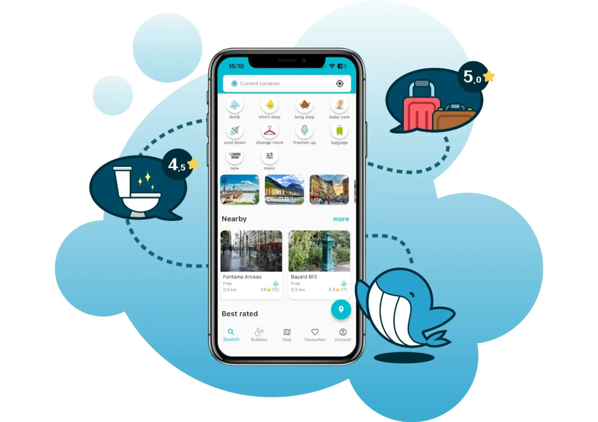 Média Bubblemapper - Boostez votre entreprise en présentant les équipements conviviaux des voyageurs 2