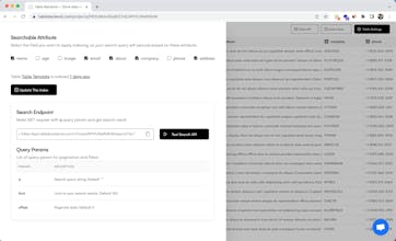 Table Backend gallery image