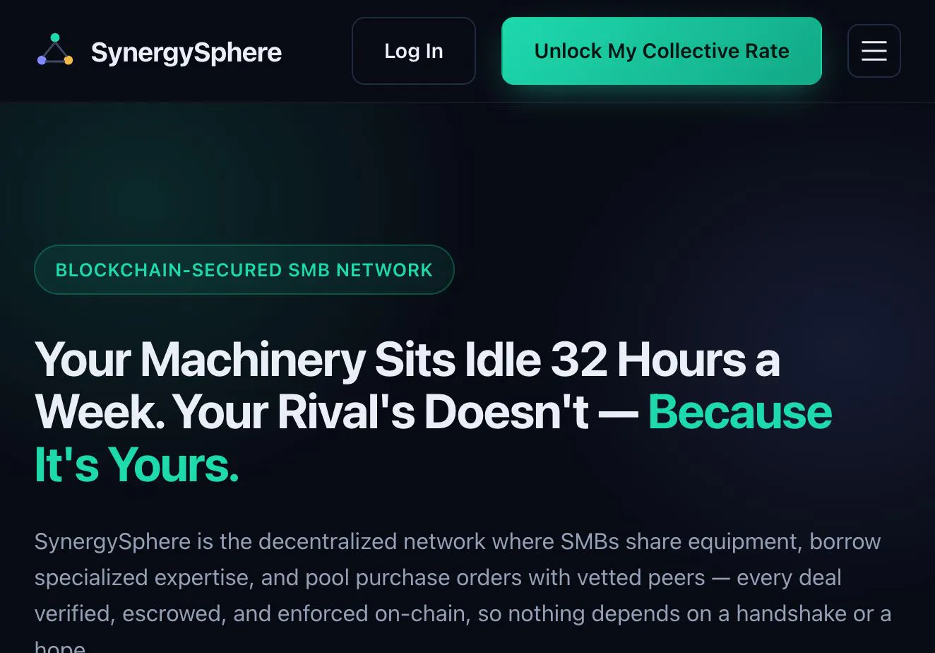 SynergySphere product banner