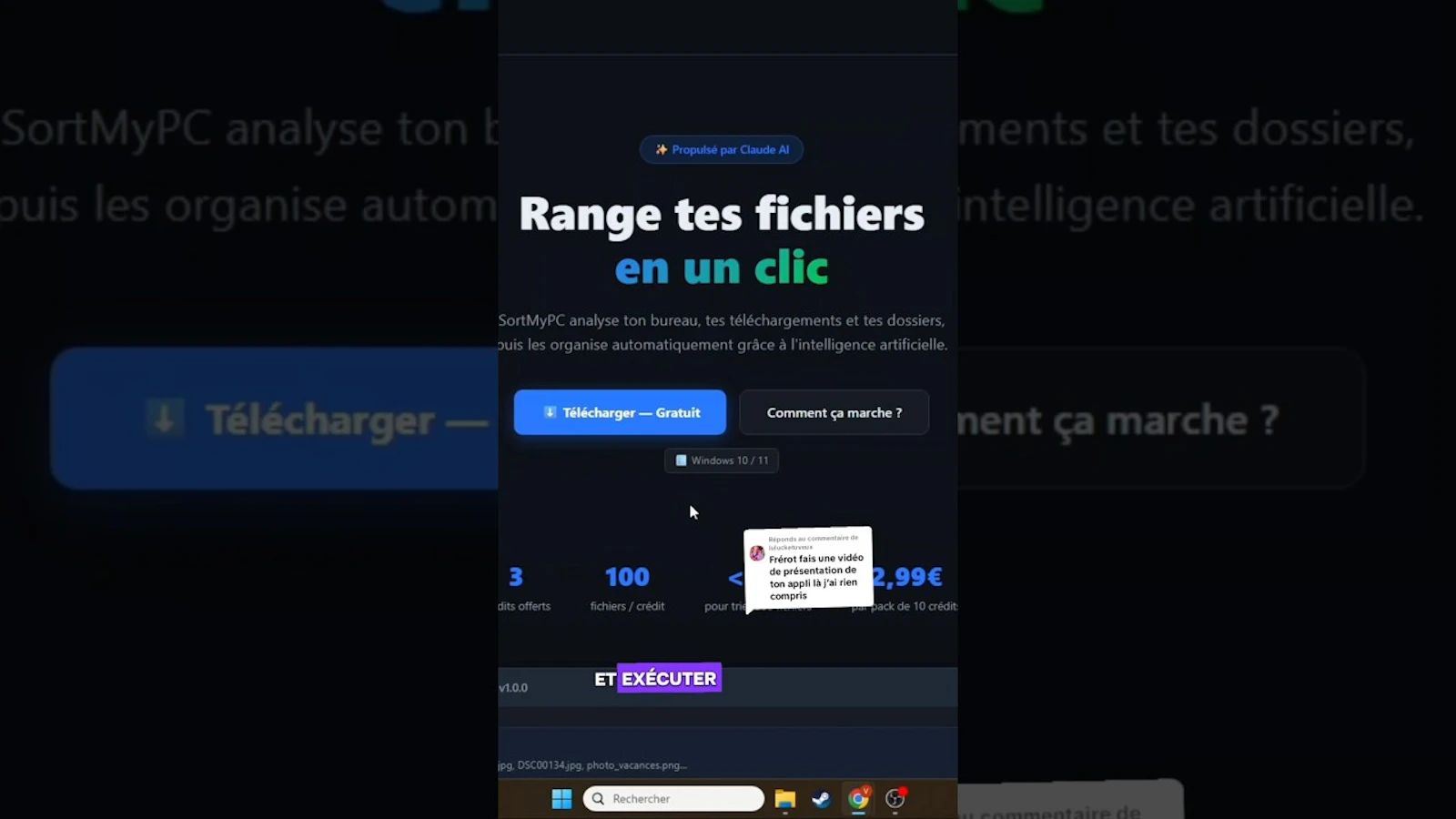 SortMyPC screenshot 1 (video preview)