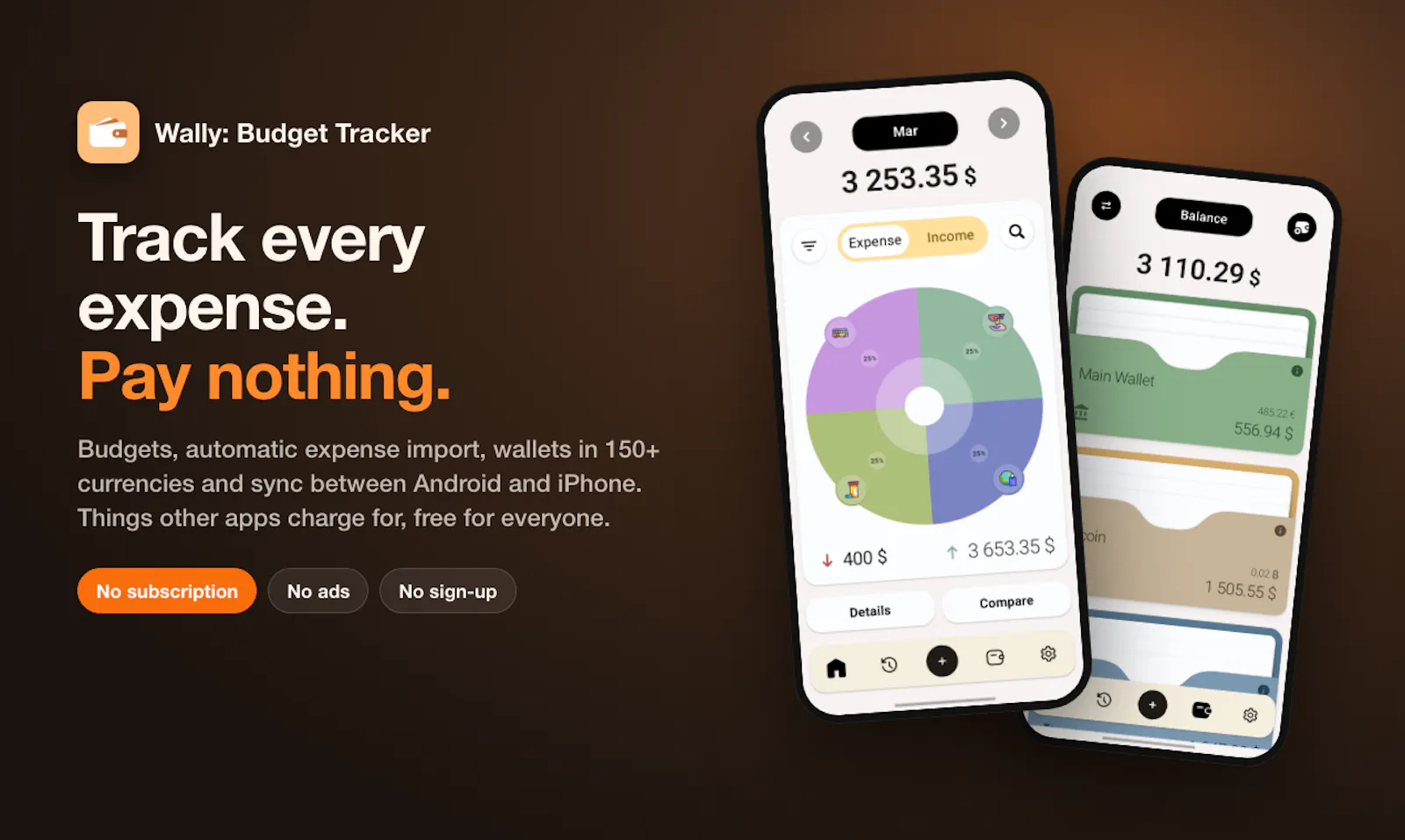 Wally: Budget Tracker screenshot 1