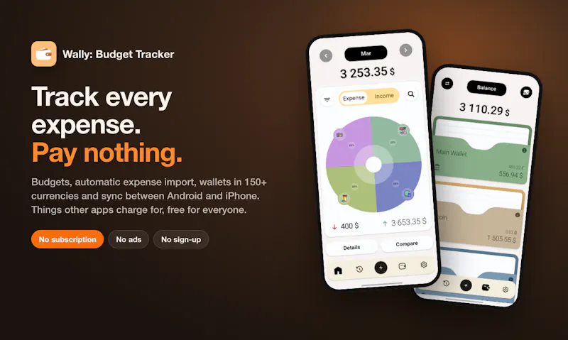 Wally: Budget Tracker screenshot 1