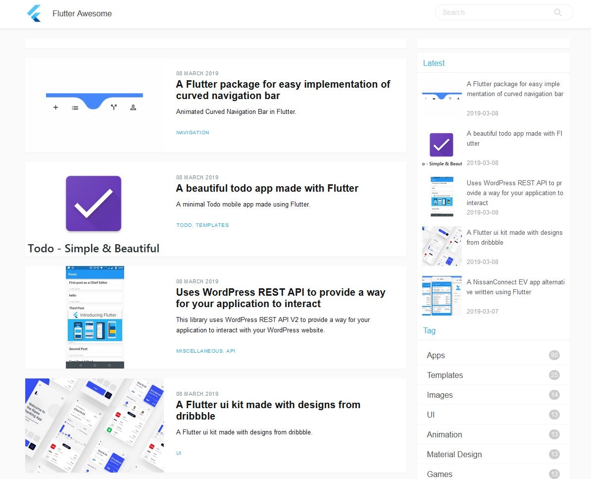 Flutter Awesome gallery image