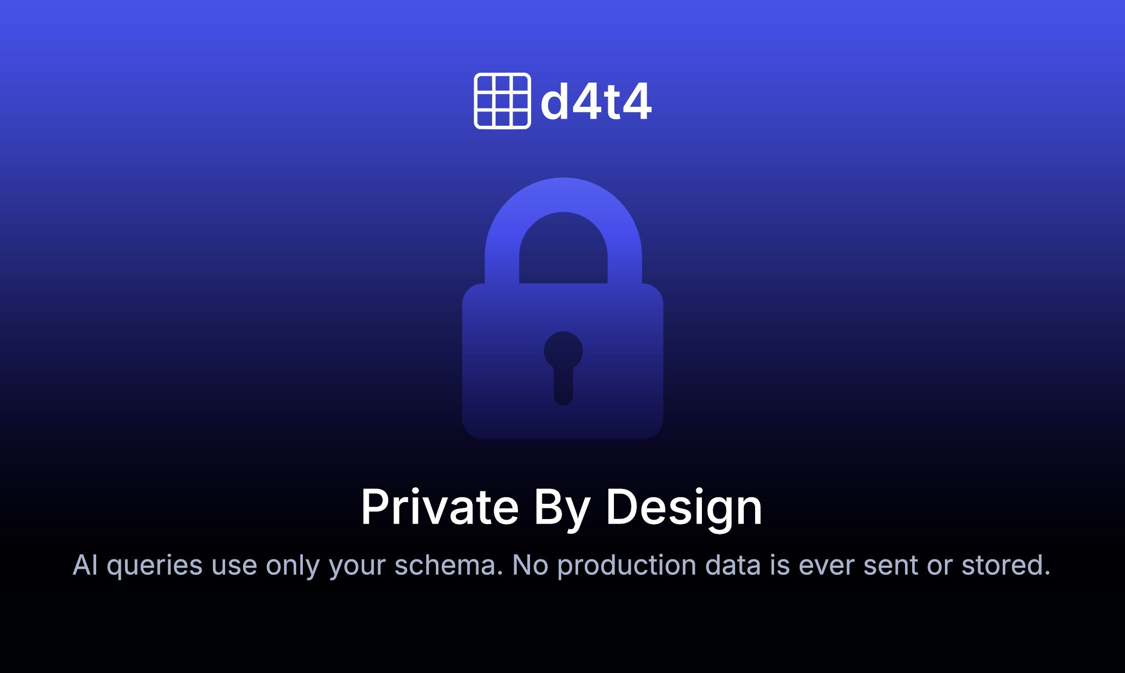 d4t4.app - 自然言語→SQL。すぐに。メディア4