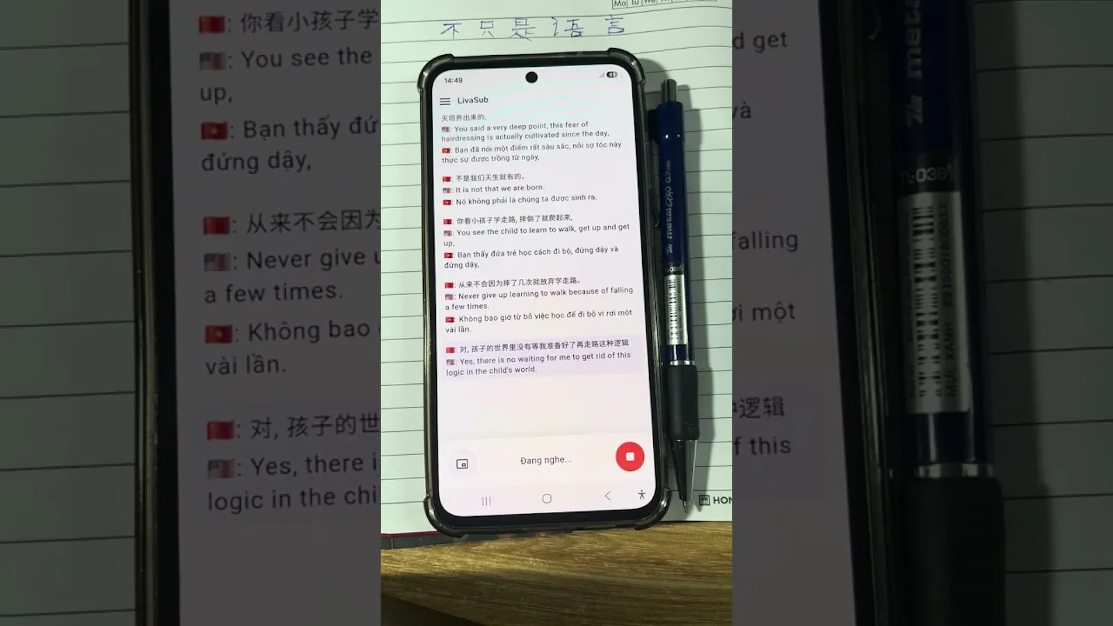 LivaSub AI Live Captions screenshot 1 (video preview)