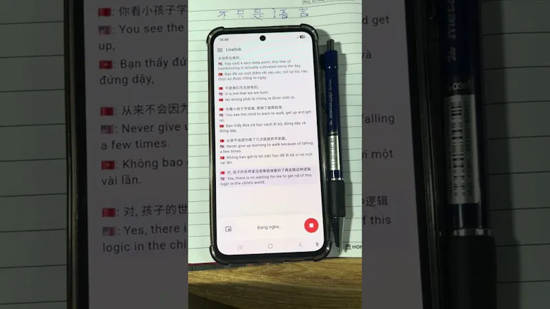 LivaSub AI Live Captions screenshot 1 (video preview)