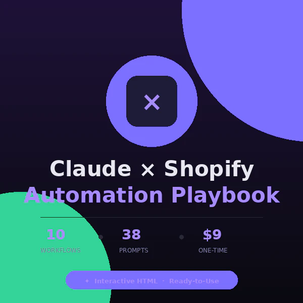 Claude × Shopify Automation Playbook