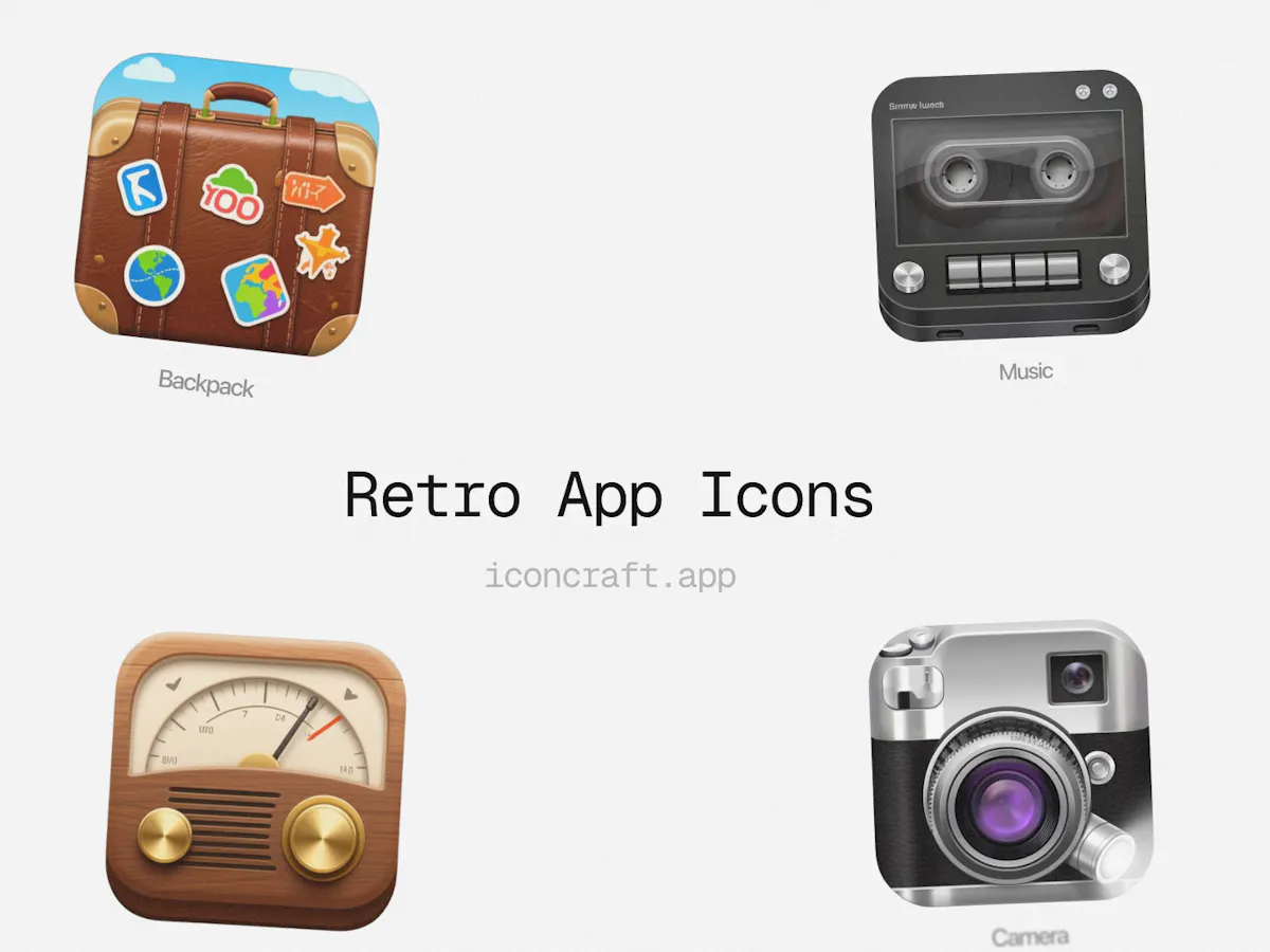 Retro App Icons - by Iconcraft