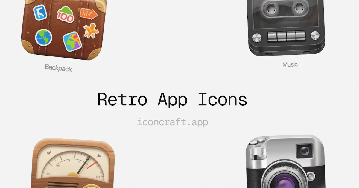 Retro App Icons - by Iconcraft