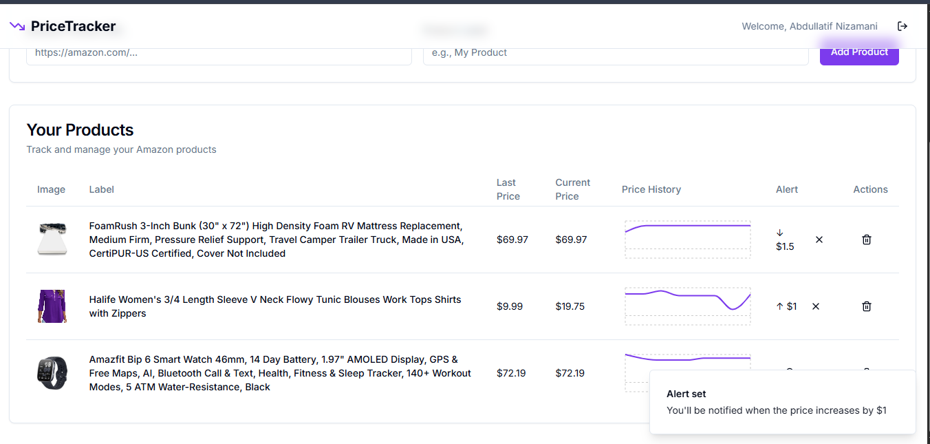 Amazon Price Tracker gallery image