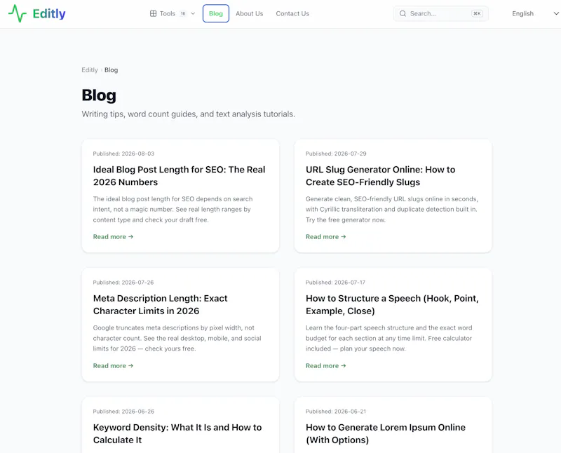 Editly — Text Analysis Suite screenshot 3