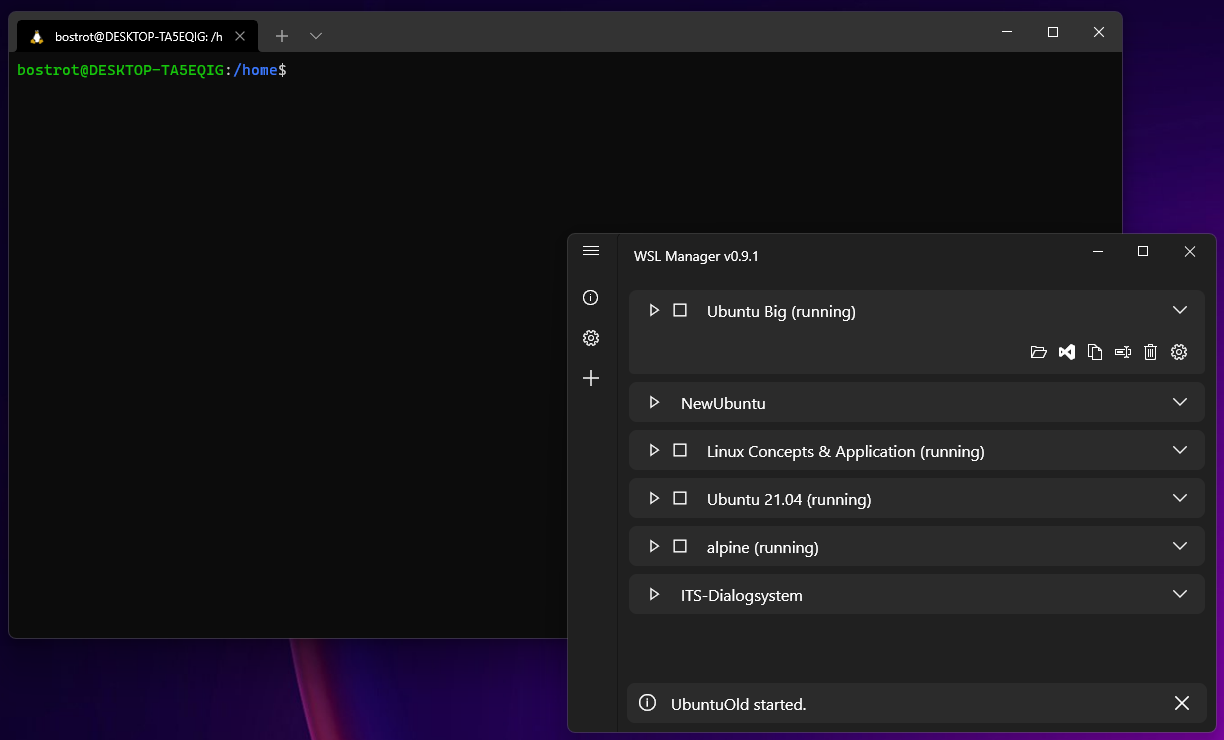 WSL Distro Manager - GUI เพื่อจัดการอินสแตนซ์ WSL ของคุณอย่างรวดเร็ว media 1