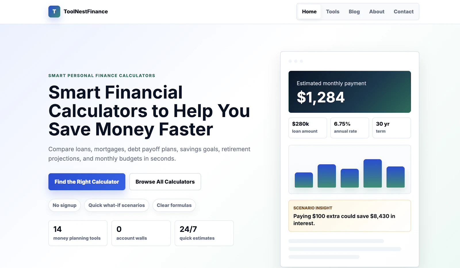 ToolNestFinance screenshot 1