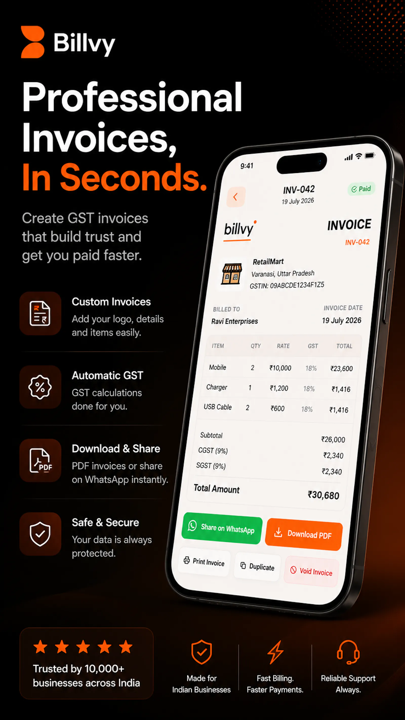 Billvy screenshot 1