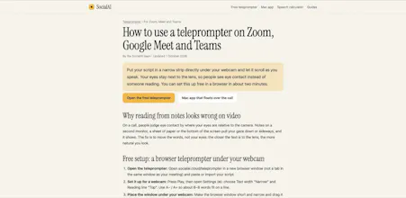 SocialAI Teleprompter gallery image