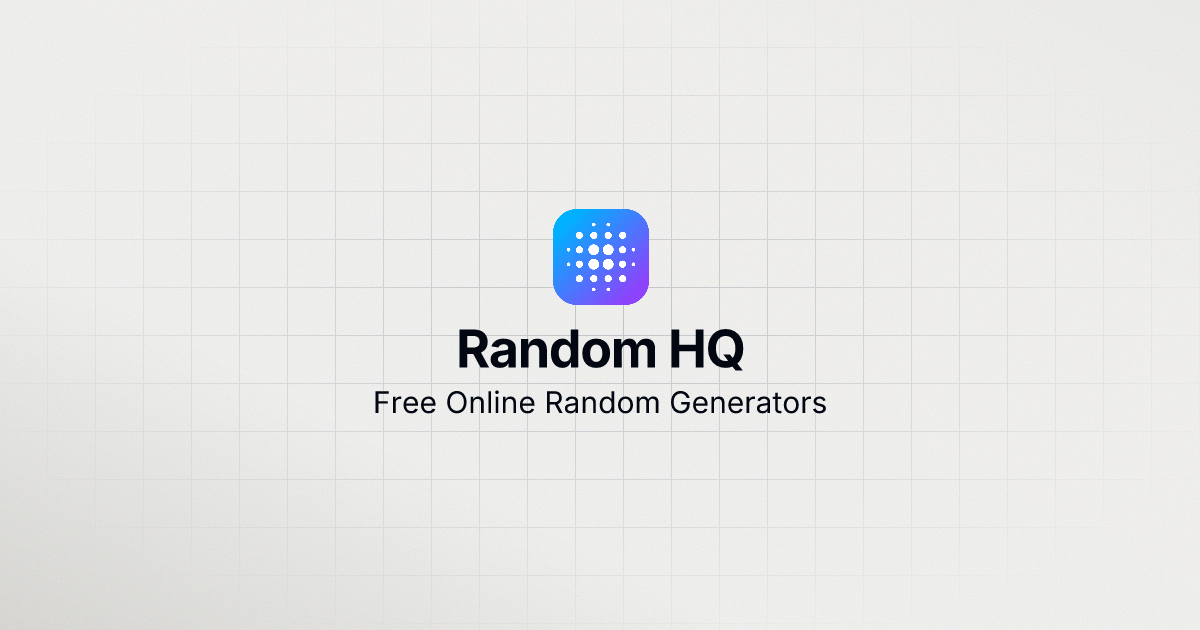 randomhq |究極のランダムジェネレーター - ランダムジェネレーター本部。ランダムを超えて、制限を超えてメディア1