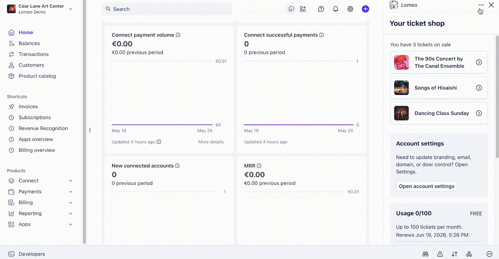 Lomeo - Stripe app for event ticketing screenshot 3