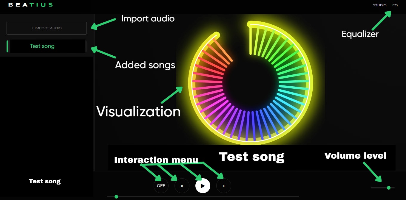 BEATIUS - Screenshot 2 showing product features and functionality