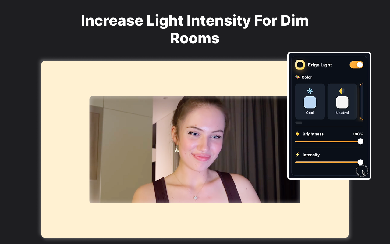 Edge Light for video calls gallery image