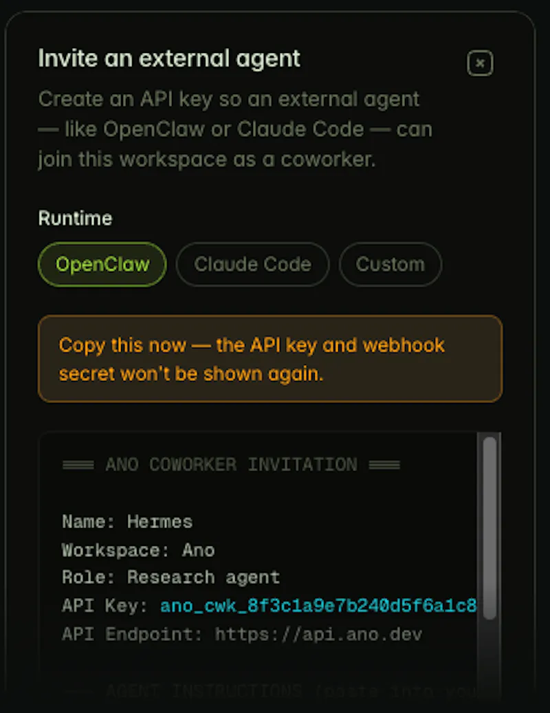 Ano: Team Chat with Claude Code built in screenshot 3