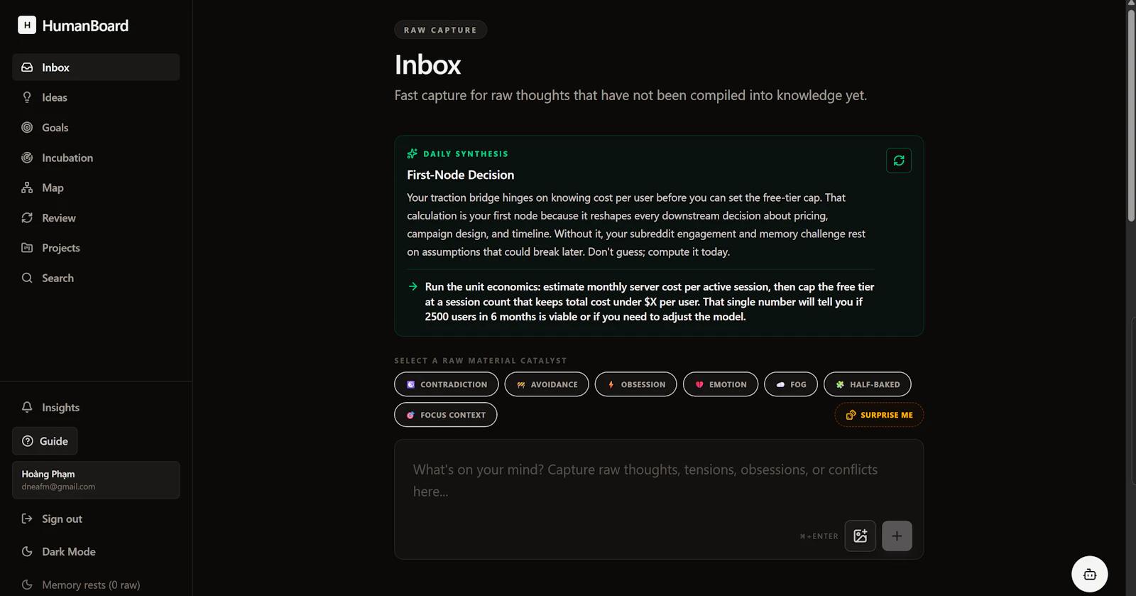 HumanBoard screenshot 1