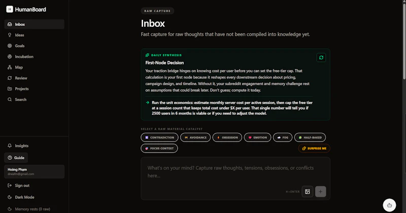 HumanBoard screenshot 1