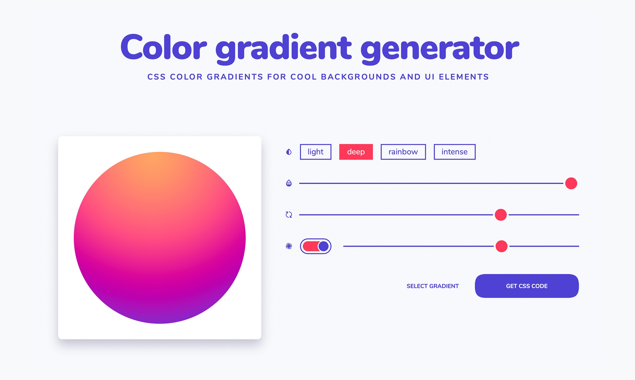 gradient color code generator