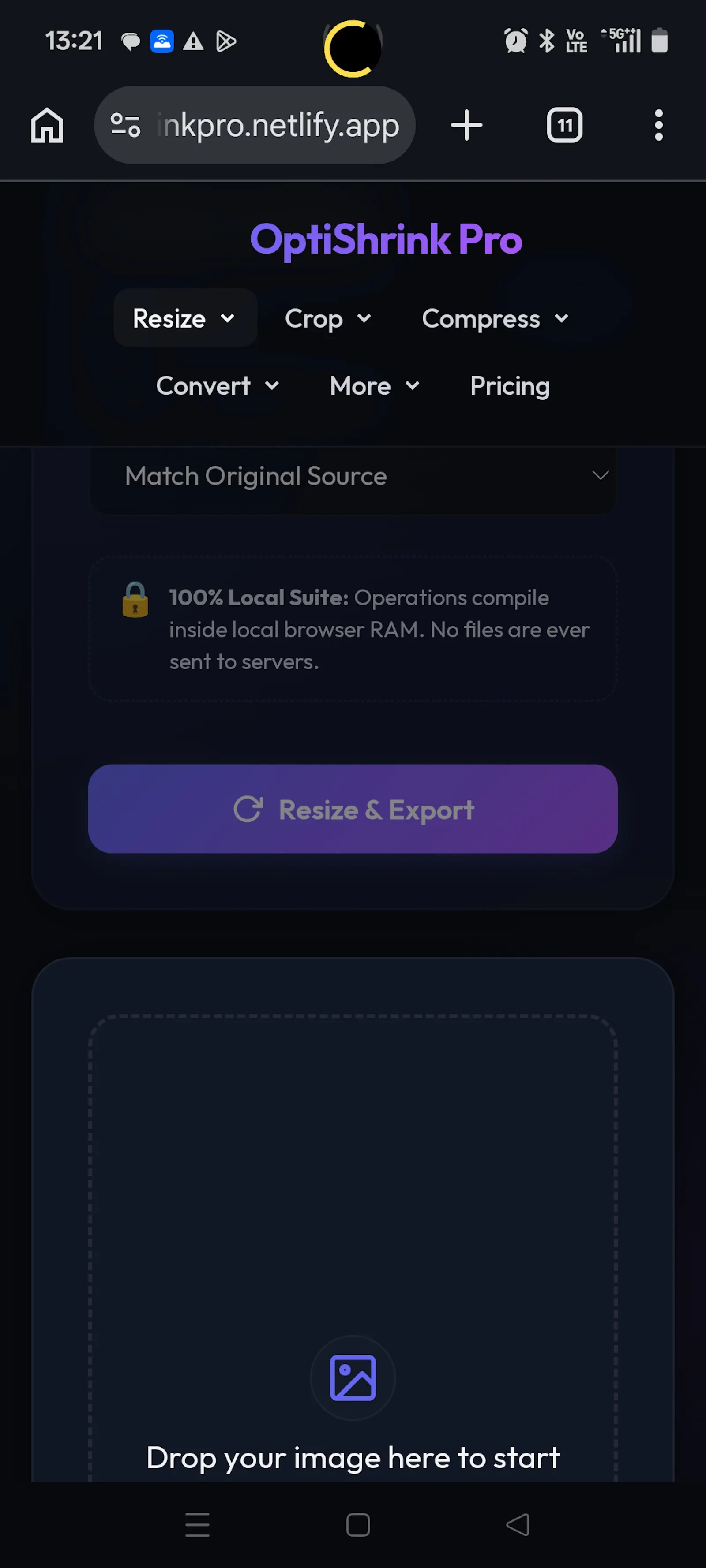 OptiShrink Pro screenshot 2