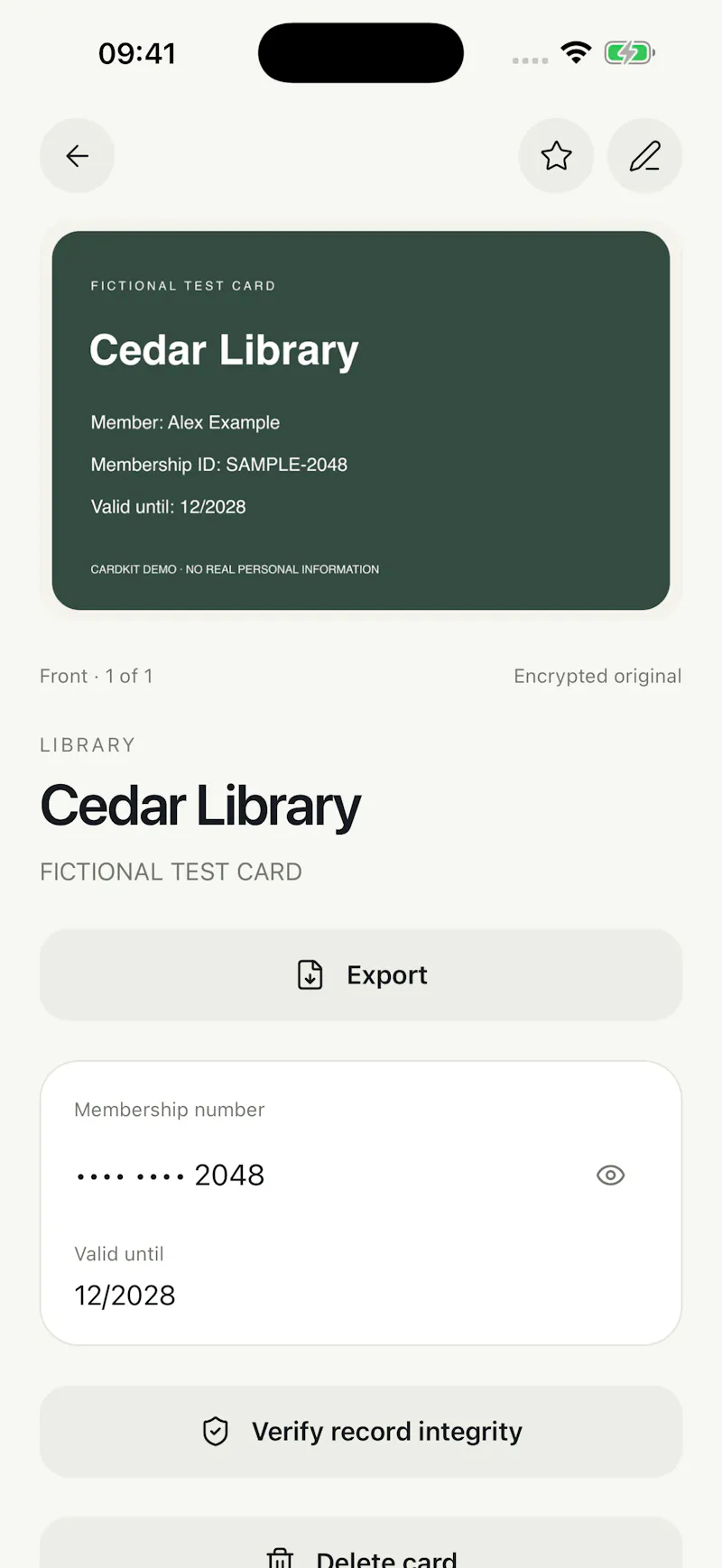 CardKit screenshot 4