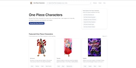 One Piece Characters gallery image