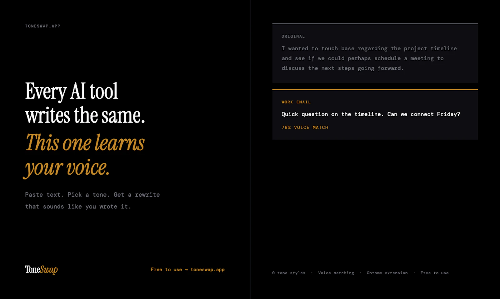 ToneSwap screenshot 1