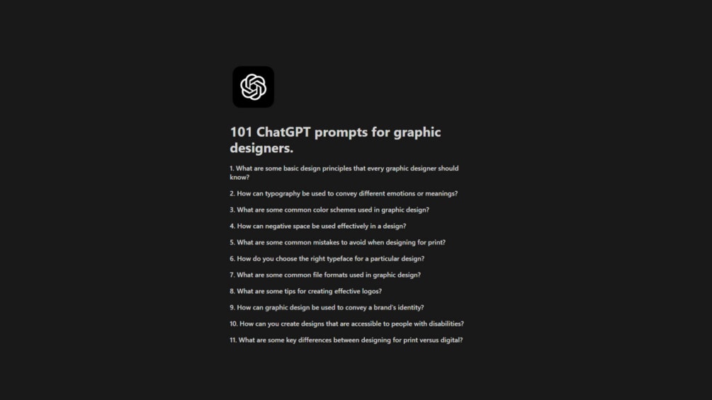 101 Slots de chatgpt para designer gráfico media 1