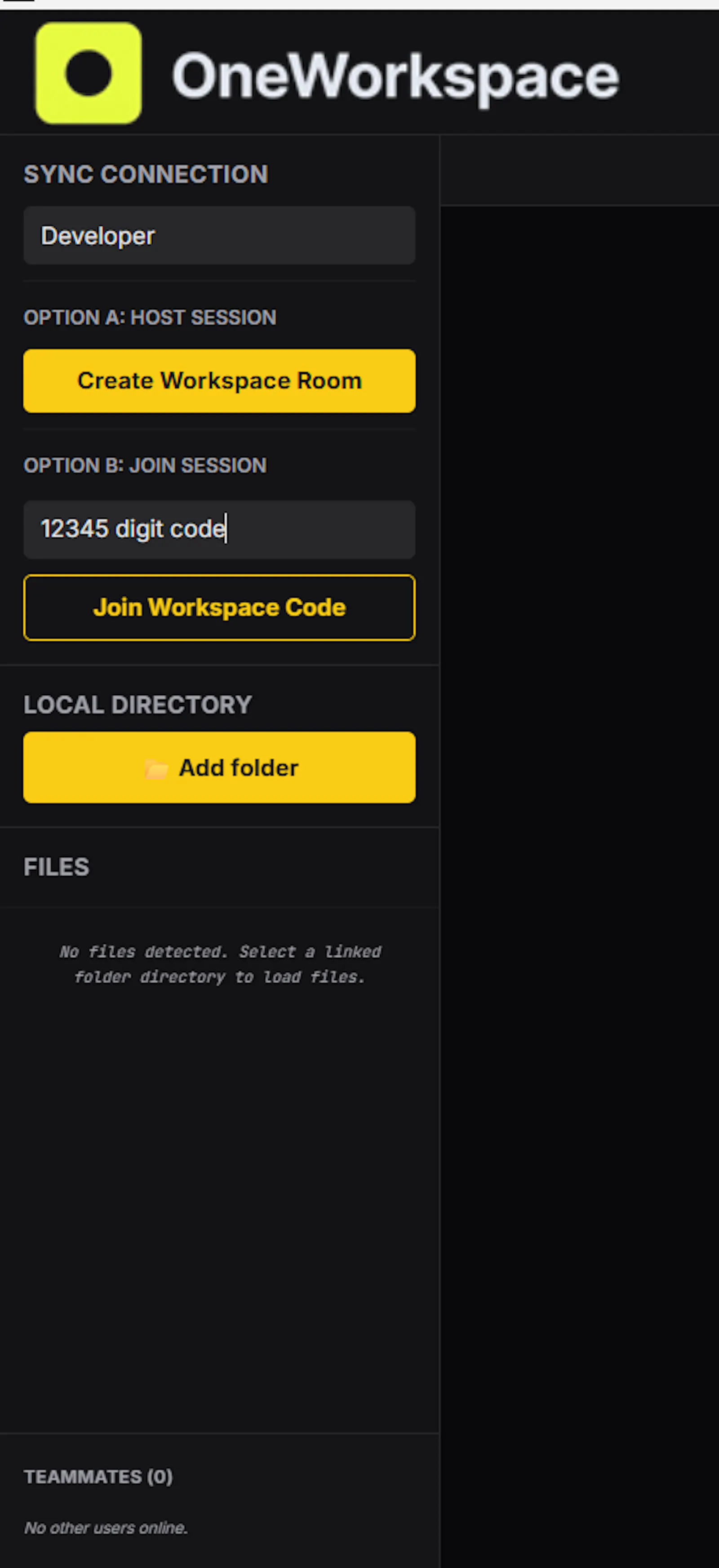OneWorkspace screenshot 2
