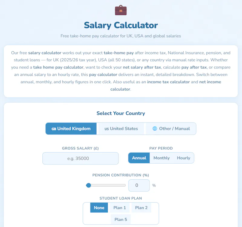 CountingUtils.com screenshot 2