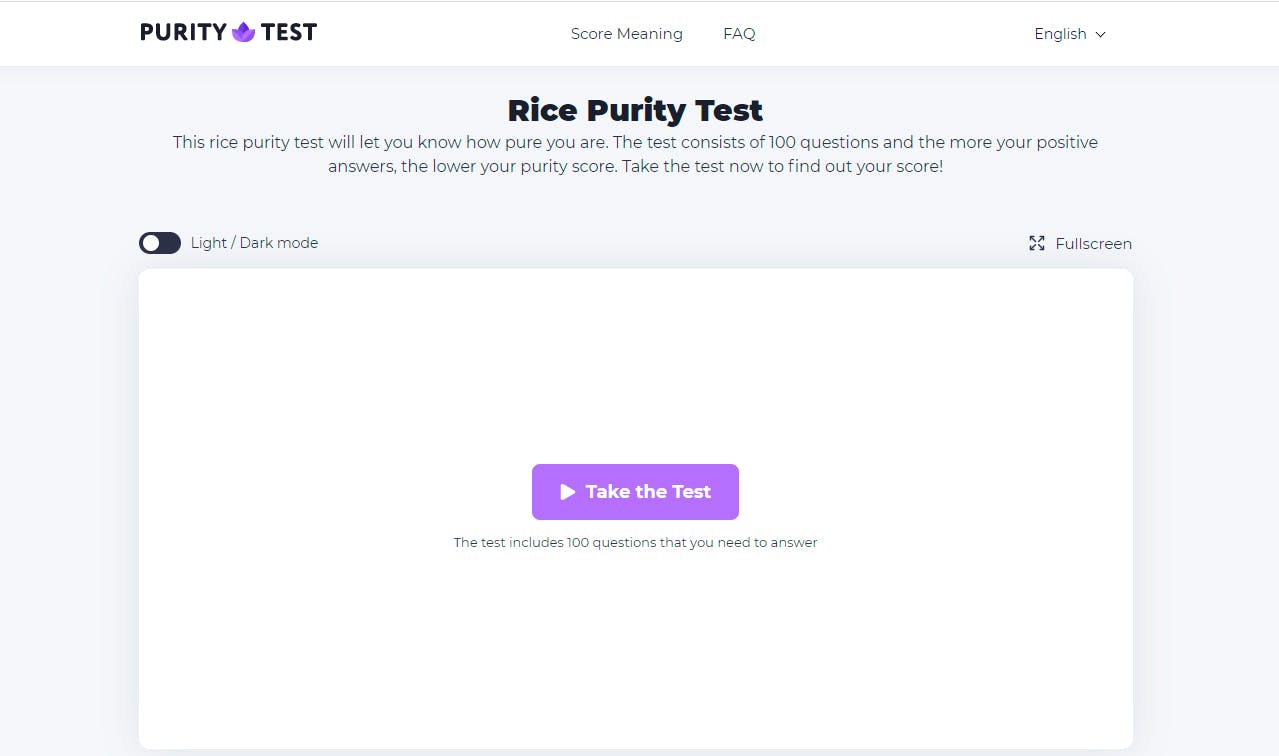 Rice Purity Test media 2