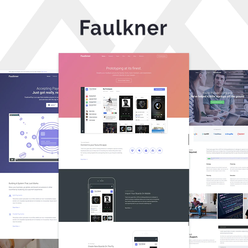 Faulkner - Multi-purpose HTML5 Template for Startups & Saas Companies