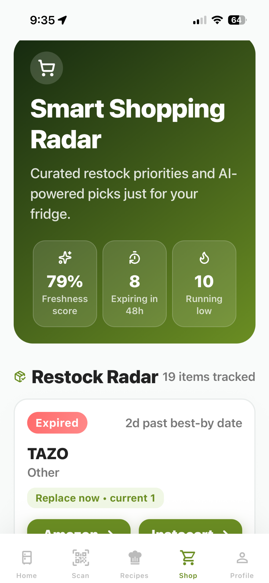FridgeSmart App gallery image