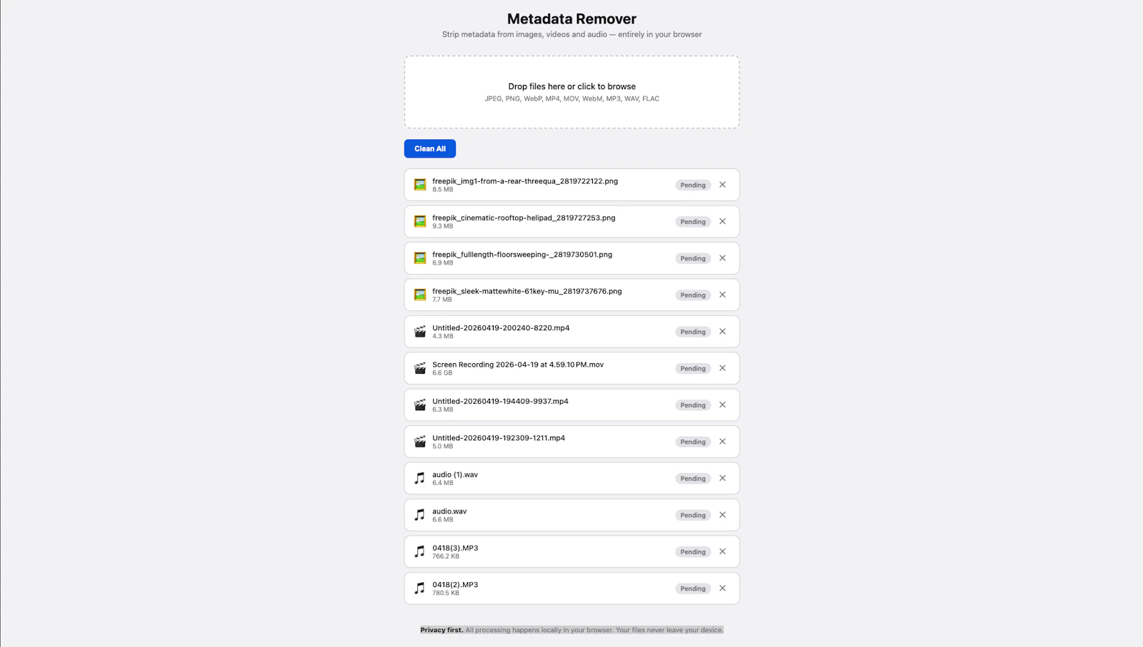 Metadata Remover screenshot 5