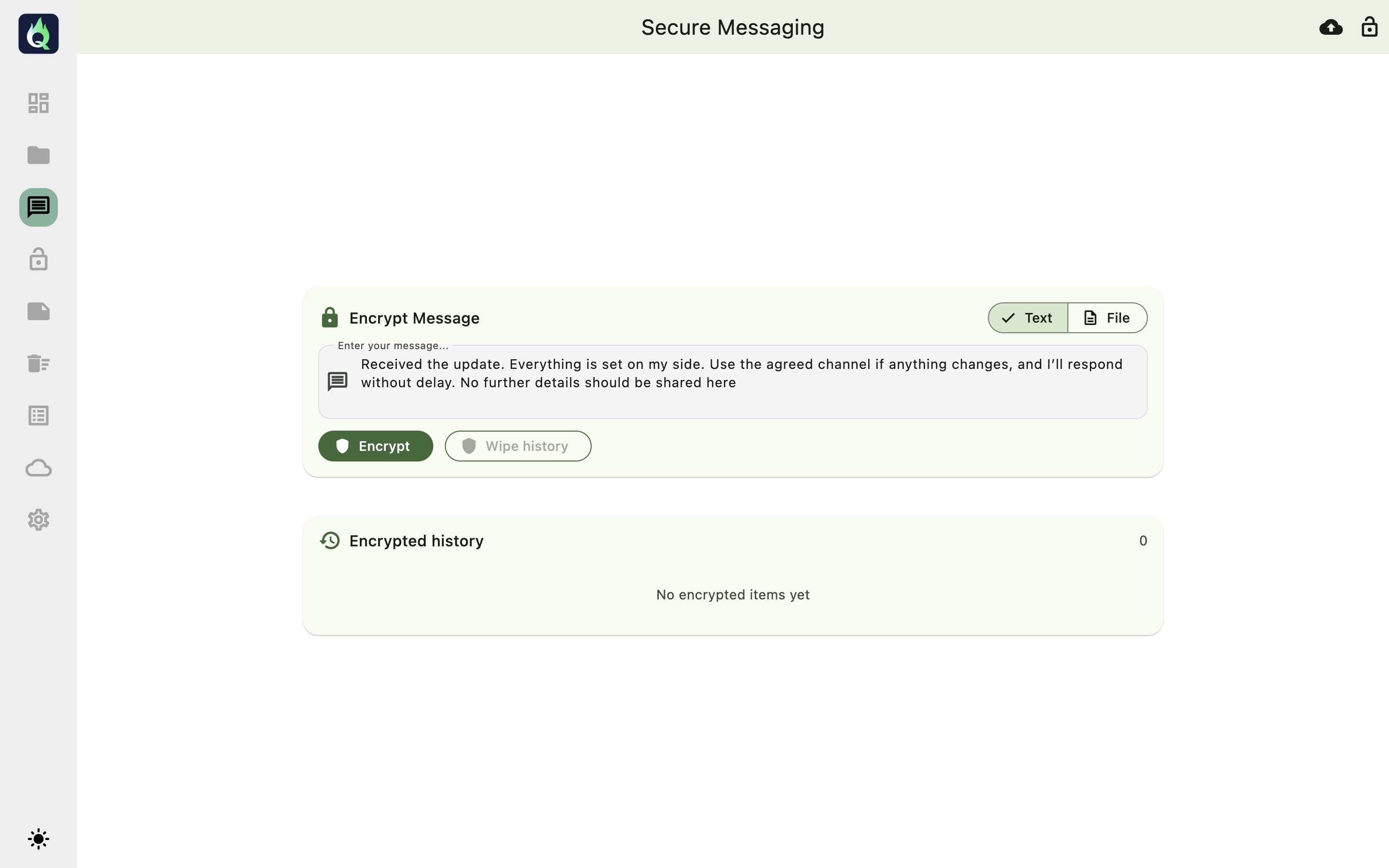 QSecureX - Screenshot 5 showing product features and functionality