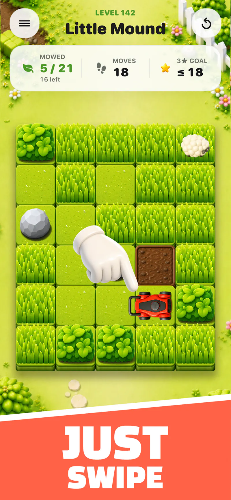 Lawn Slide - Mow & Puzzle  screenshot 2
