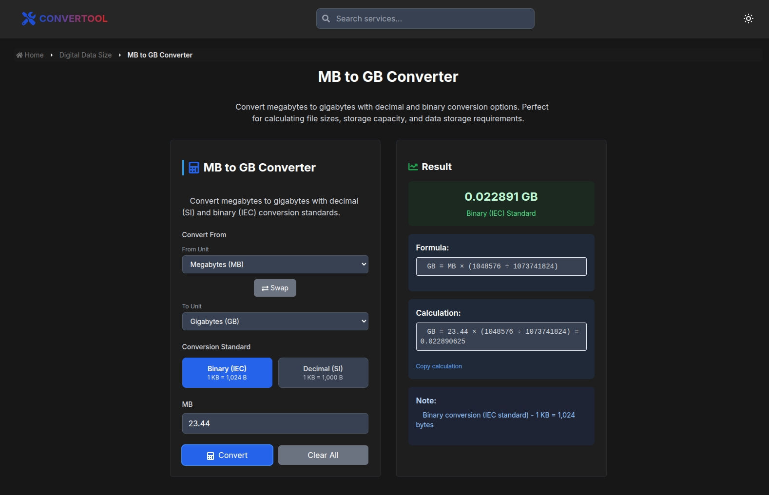 Convertool gallery image