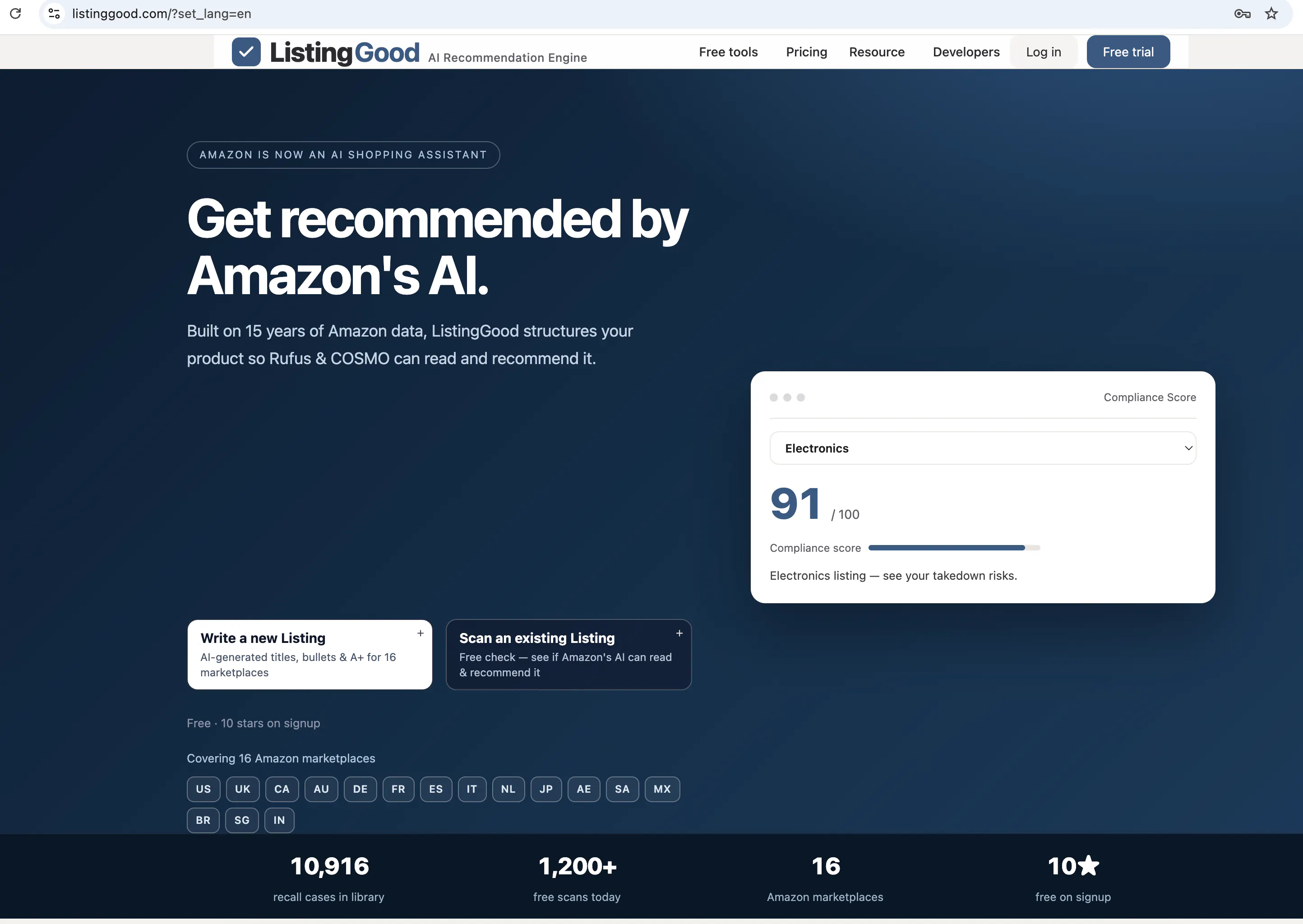 ListingGood AI Recommendation Engine gallery image