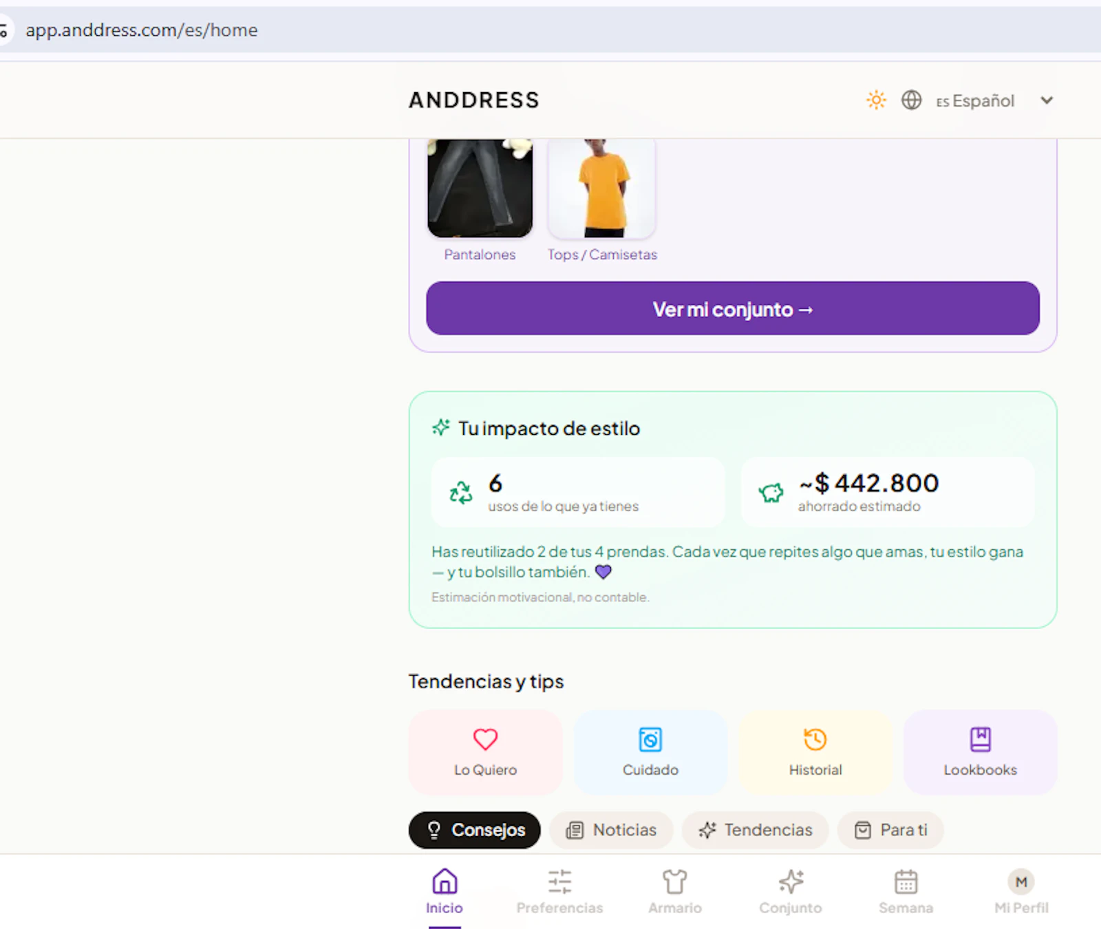 Anddress screenshot 1