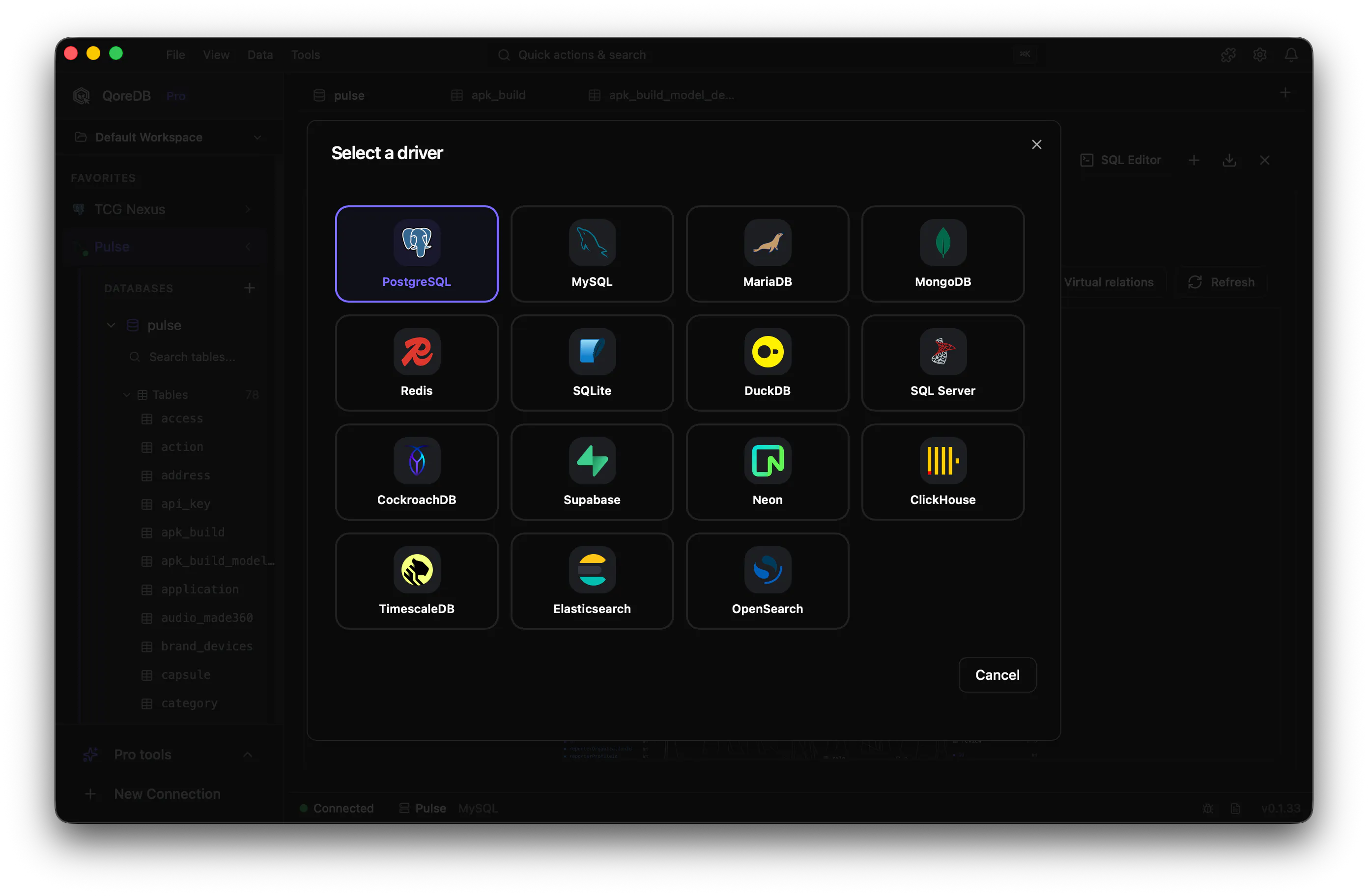 QoreDB gallery image