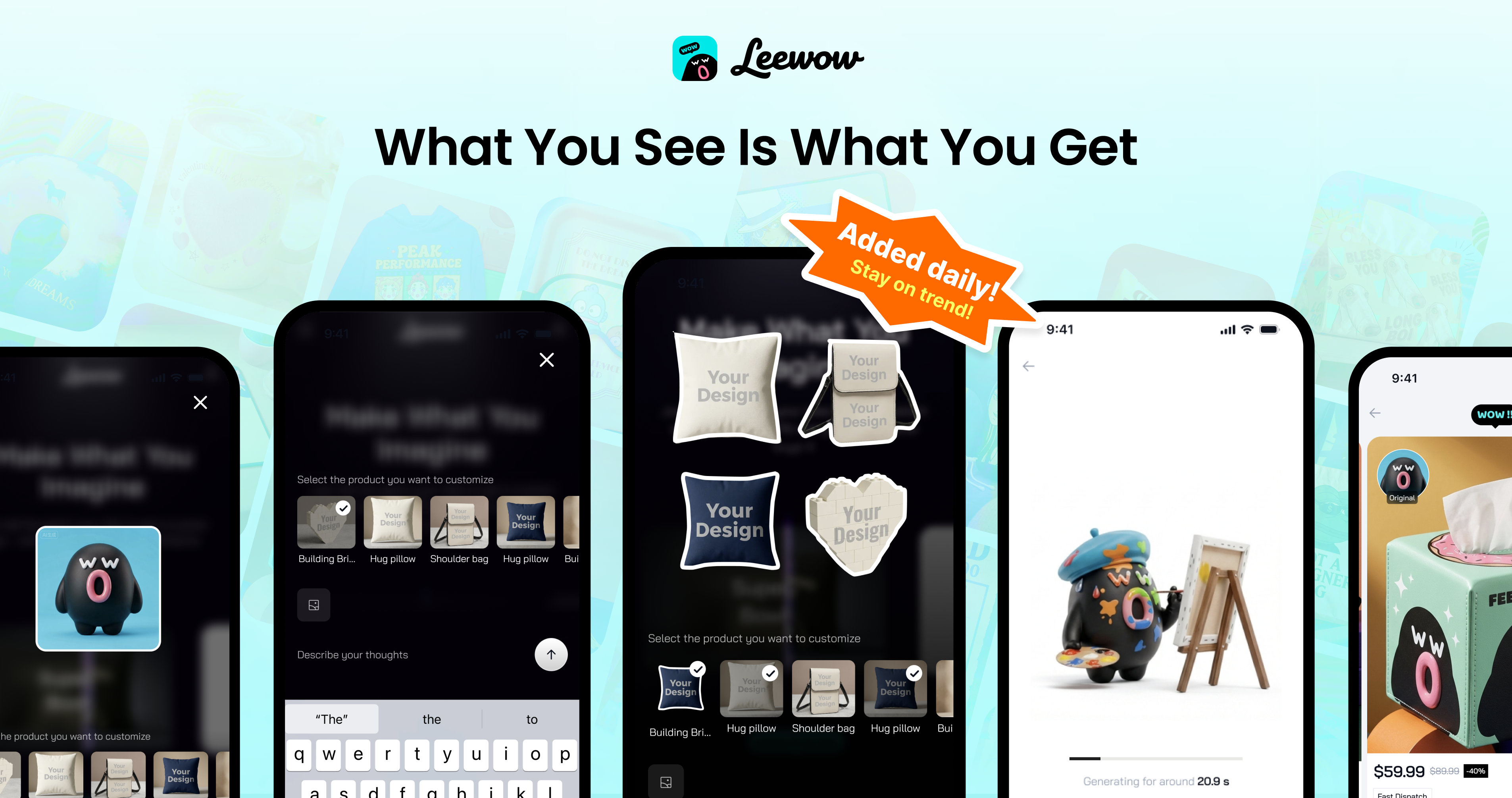 Leewow - AI Product Creation Agent gallery image