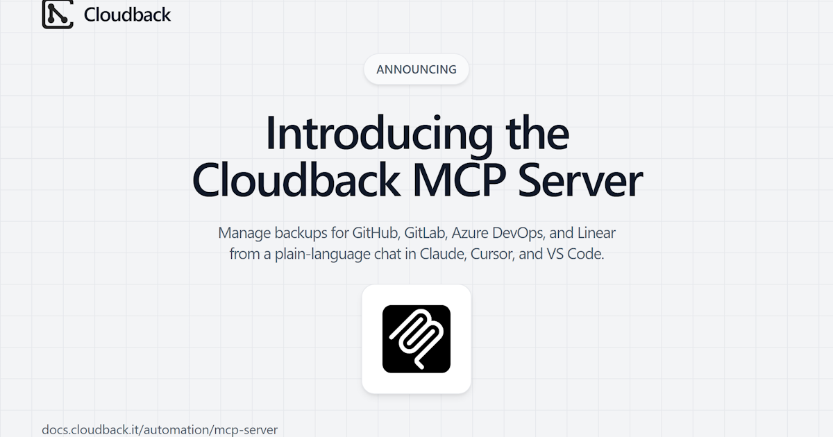 Cloudback MCP Server