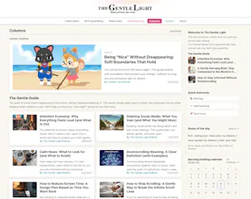 The Gentle Light | Calm AI news gallery image