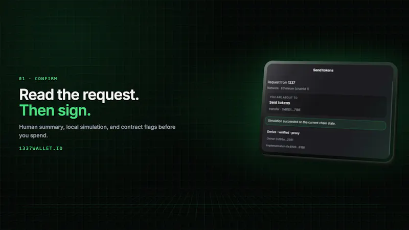 1337 Wallet screenshot 3